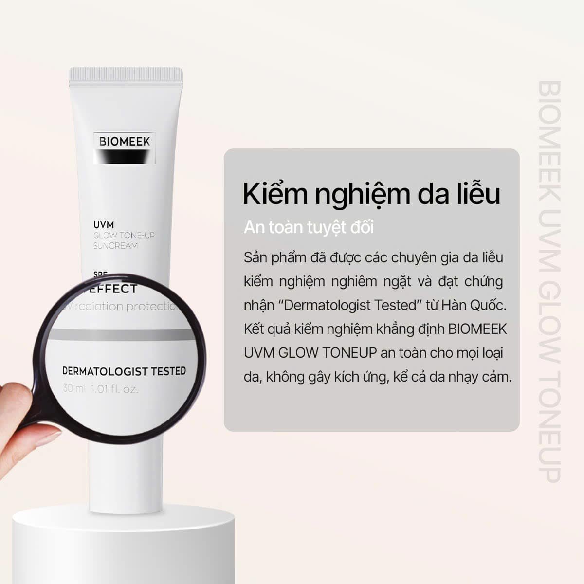 Kem chống nắng Biomeek UVM Peach Bloom Tone-up 30ml - Ảnh 4