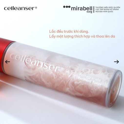 Nước cân bằng da Celleanser Pomegranate Ferment Toner - Ảnh 6