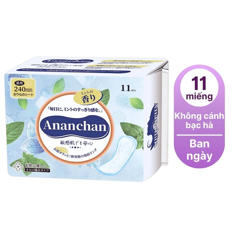 Băng vệ sinh Ananchan ban ngày không cánh hương bạc hà-nhật bản