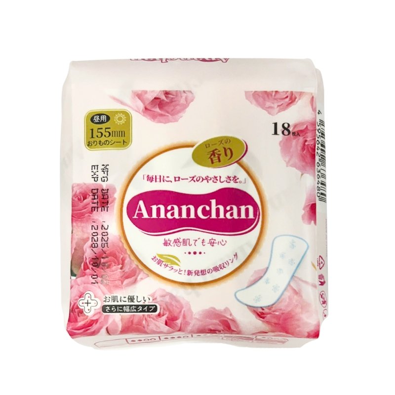 Băng vệ sinh Ananchan hằng ngày không cánh hương hoa hồng-nhật bản