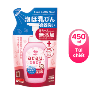 Nước rửa bình sữa Arau Baby dạng túi-nhật bản
