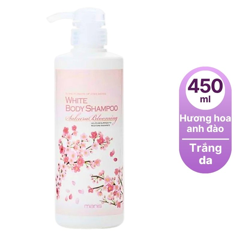 Sữa tắm trắng da Manis (Hương hoa anh đào)-nhật bản