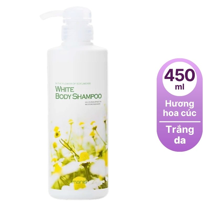 Sữa tắm trắng da Manis (Hương hoa cúc)-nhật bản
