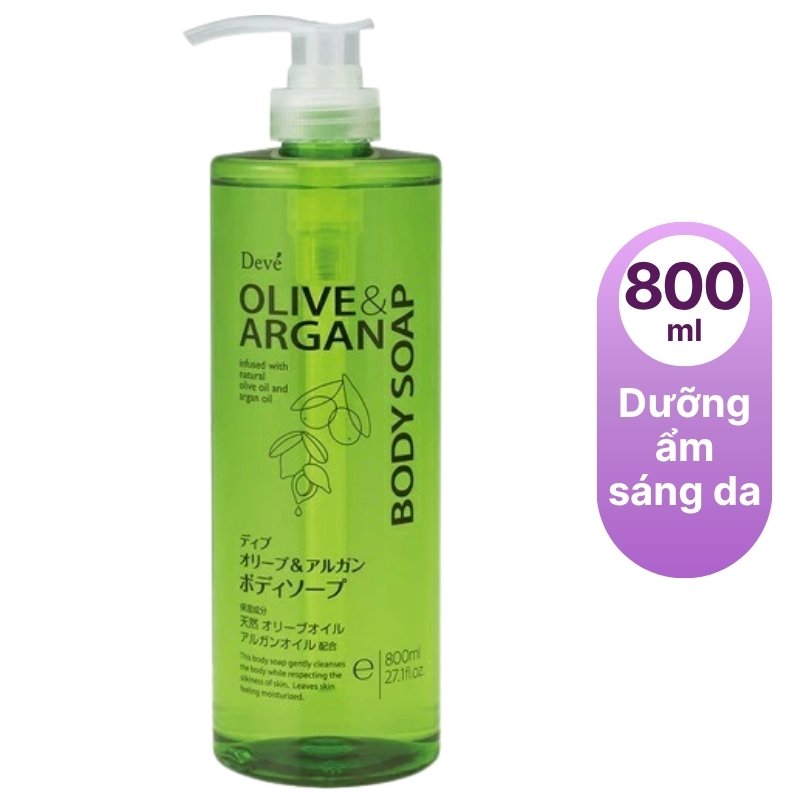 Sữa tắm chiết xuất dầu olive 800ml-nhật bản