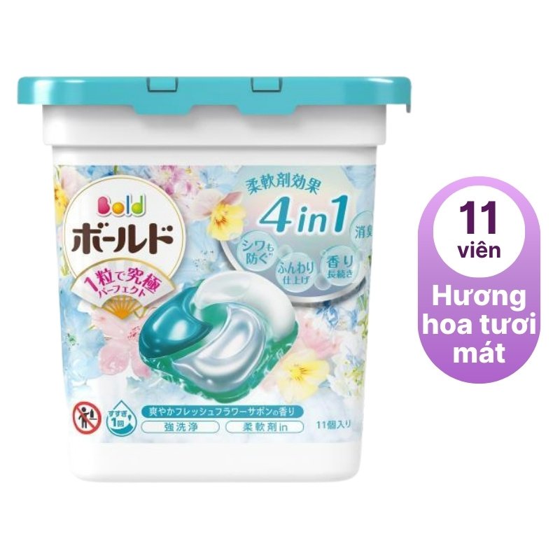 Viên giặt xả P&G hương hoa tươi mát-nhật bản