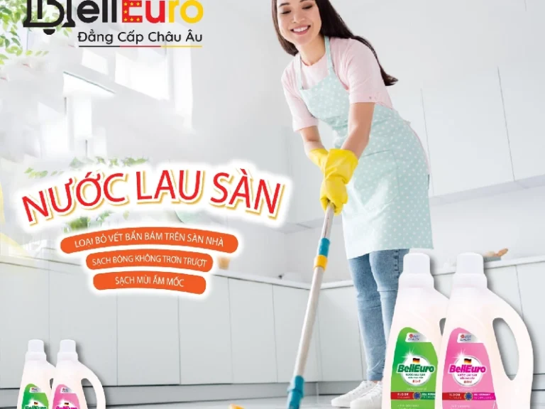 Nước Lau Sàn Bell Euro Hương Chanh Sả 1 lít