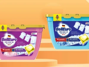 Combo Viên Giặt 3D Công Nghệ Sinh Học Bell Euro 25 Viên Trắng