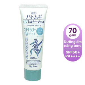 Kem chống nắng nâng tone và dưỡng ẩm da Hatomugi (xanh bạc hà)-nhật bản
