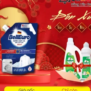 Combo Nước Giặt Xả Siêu Cao Cấp Bell Euro 3,8kg